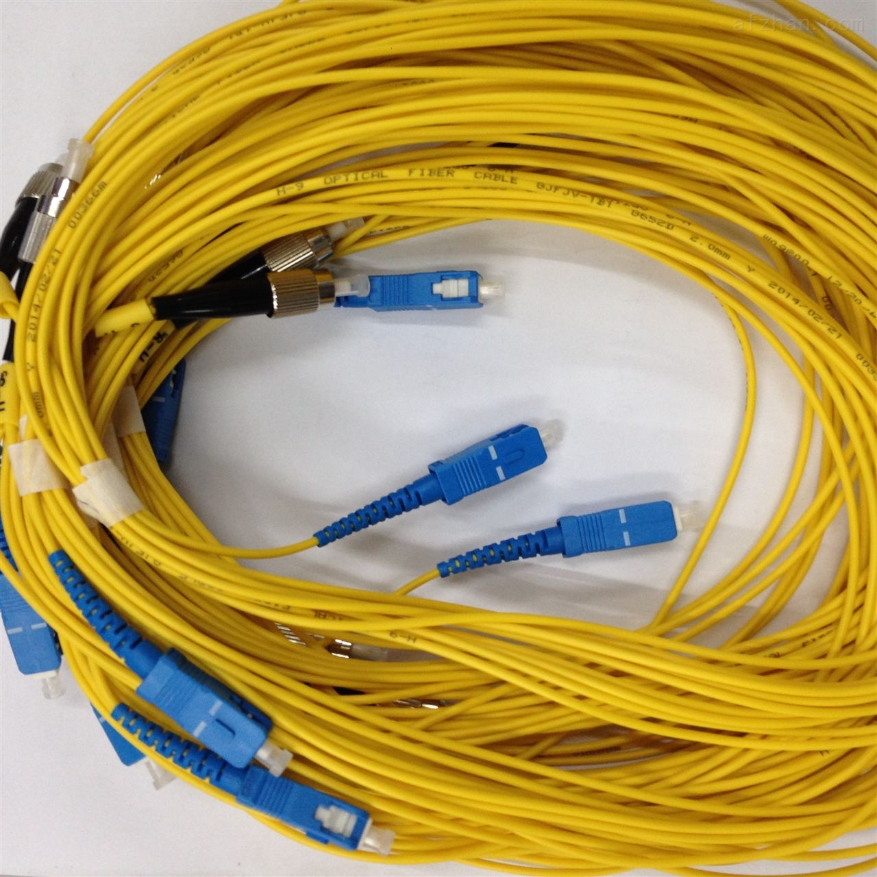 电信级3米双芯方头sc-lc光纤跳线